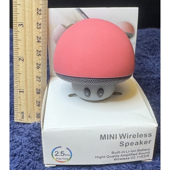 Mini Wireless Speaker With Built-In Li-Ion Battery  2.5 Hrs Play Time  High Qual - Picture 2 of 3